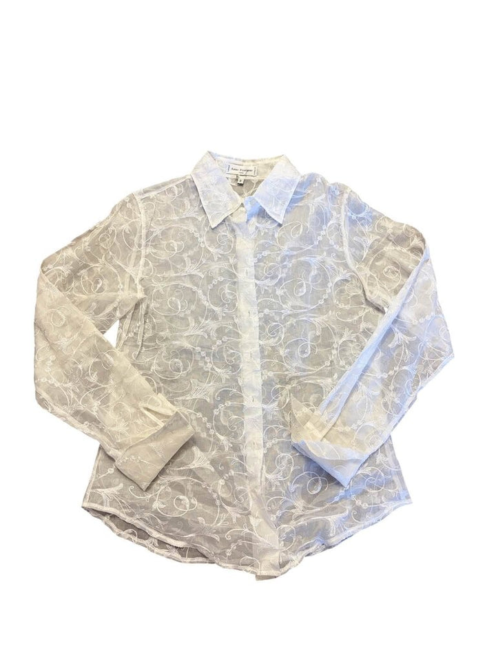 Anne Fontaine Sheer Top - Size Small