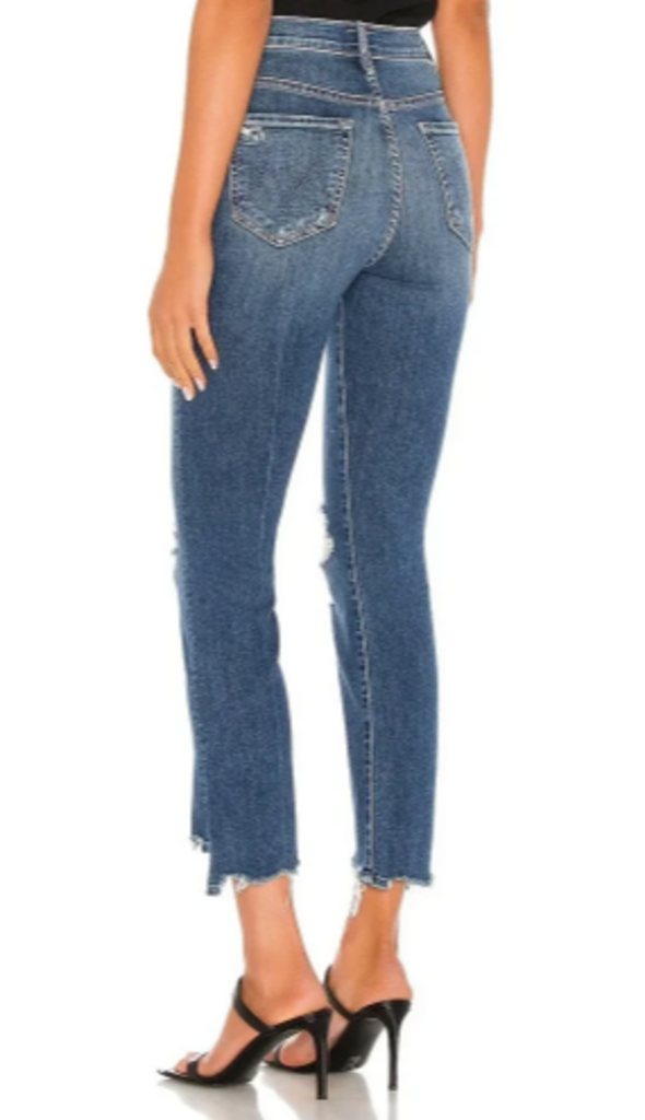 Mother The Insider Crop Step Chew Jeans in Dancing on Coals - Size 27