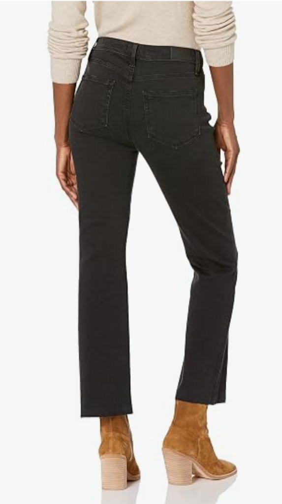 Paige Claudine Raw Hem High Rise Ankle Flare Jeans in Slater - Size 28