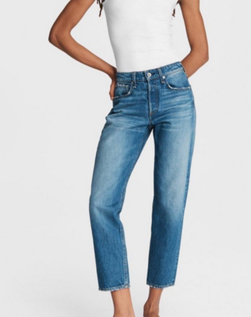 Rag & Bone Rosa Mid Rise Boyfriend Jeans - Size 25