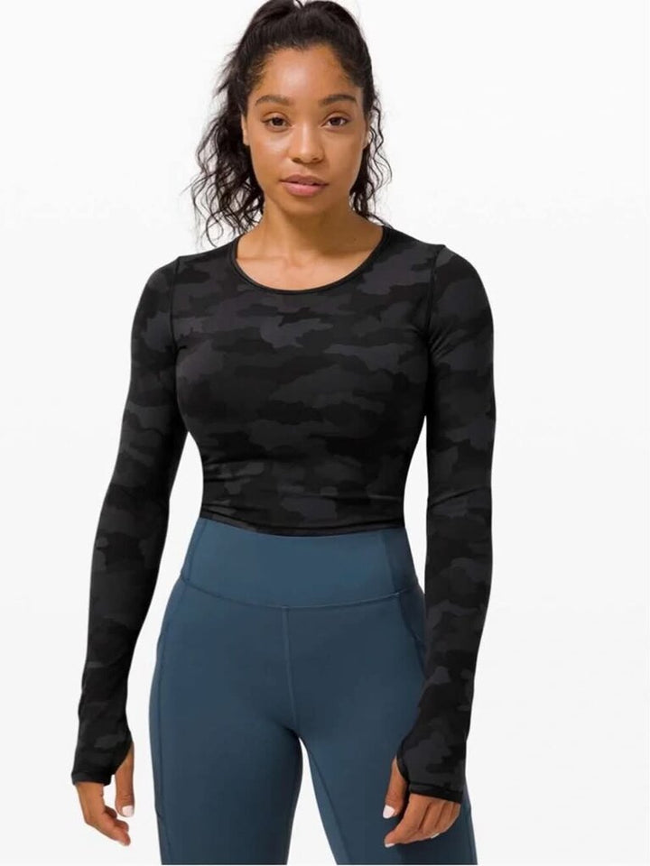 Lululemon Wunder Train Cropped Long Sleeve- Size 6