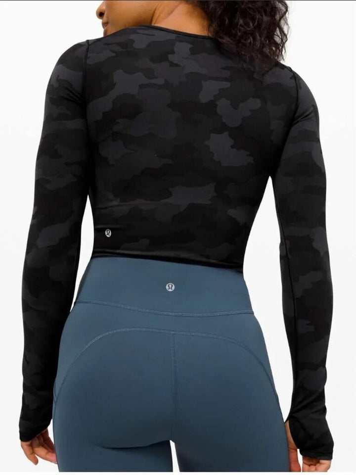 Lululemon Wunder Train Cropped Long Sleeve- Size 6