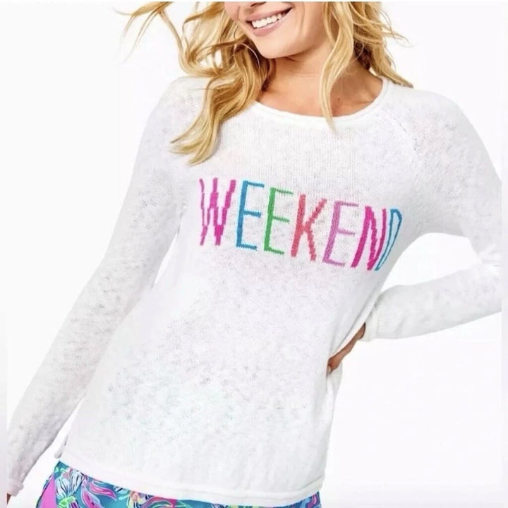 Lilly Pilitzer Danette " Weekend " Sweater - SIze XL
