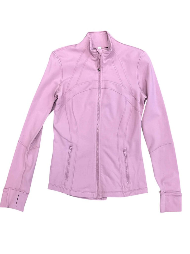 Lululemon Luon Define Jacket Full Zip-Up In Pink Peony - Size 8