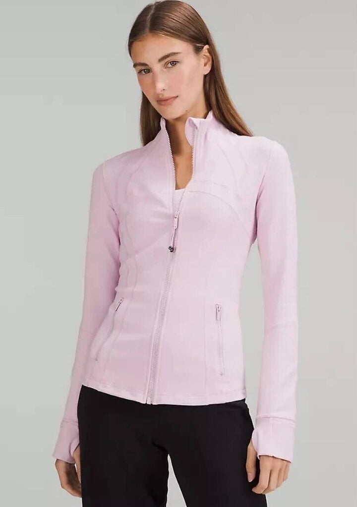 Lululemon Luon Define Jacket Full Zip-Up In Pink Peony - Size 8
