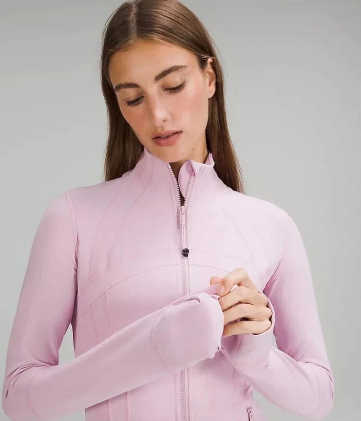 Lululemon Luon Define Jacket Full Zip-Up In Pink Peony - Size 8