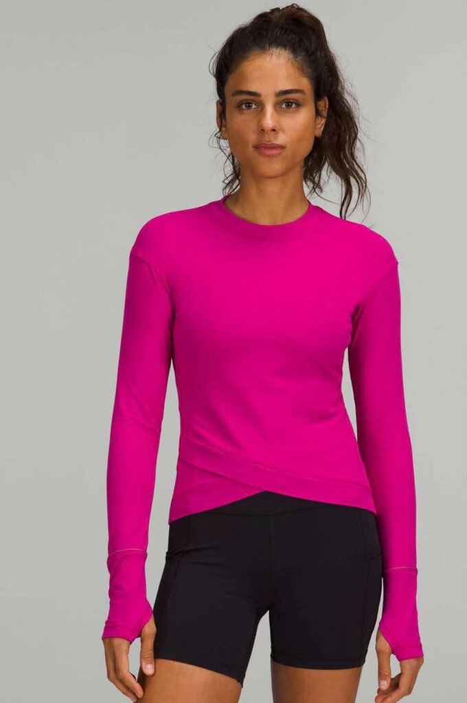 Lululemon Close To Crossing Long Sleeve Top In Ripened Raspberry - Size 6