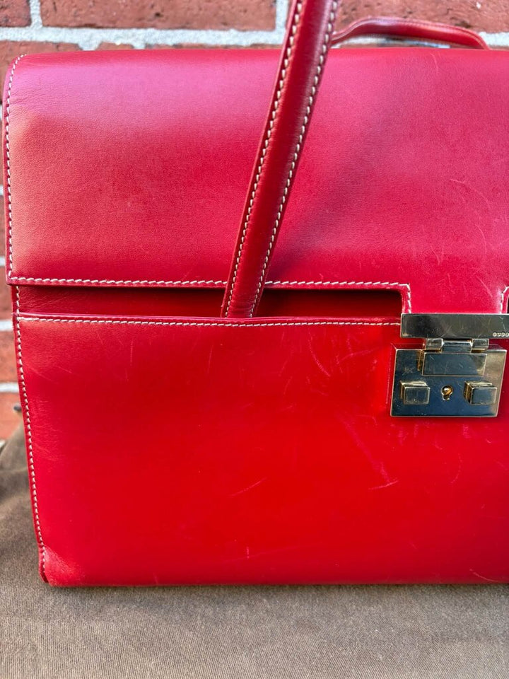 Gucci Lady Lock Flap Leather Tote