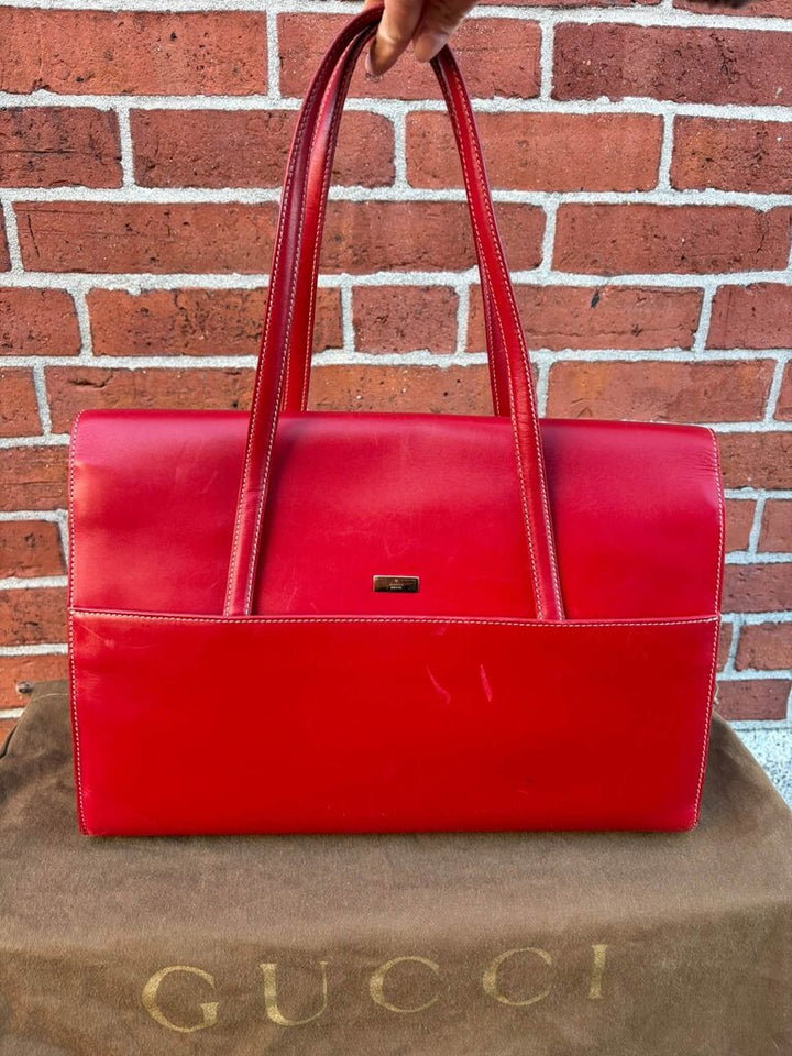 Gucci Lady Lock Flap Leather Tote