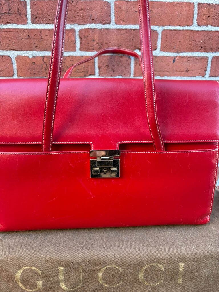 Gucci Lady Lock Flap Leather Tote
