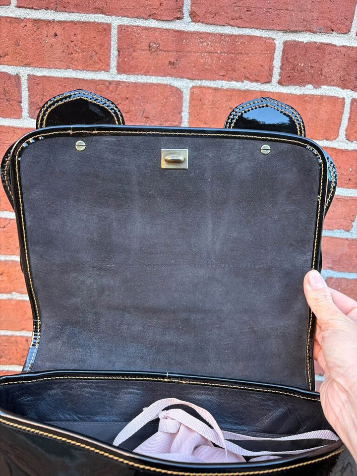 Fendi B Patent Leather Shoulder Bag