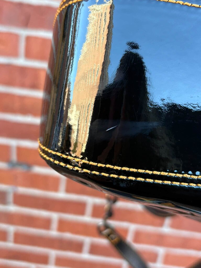 Fendi B Patent Leather Shoulder Bag