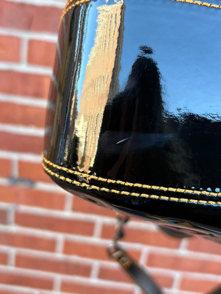 Fendi B Patent Leather Shoulder Bag