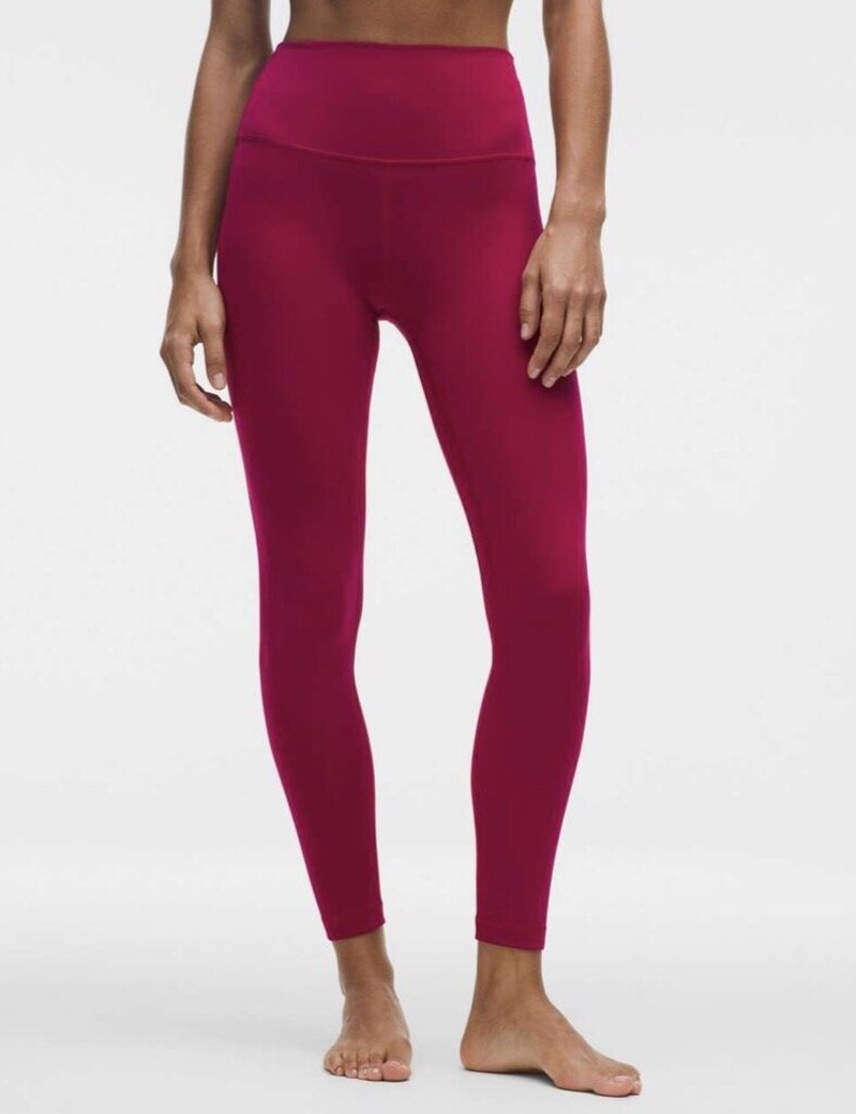 Lululemon Align 25" High-Rise Leggings In Berry Bramble - Size 6