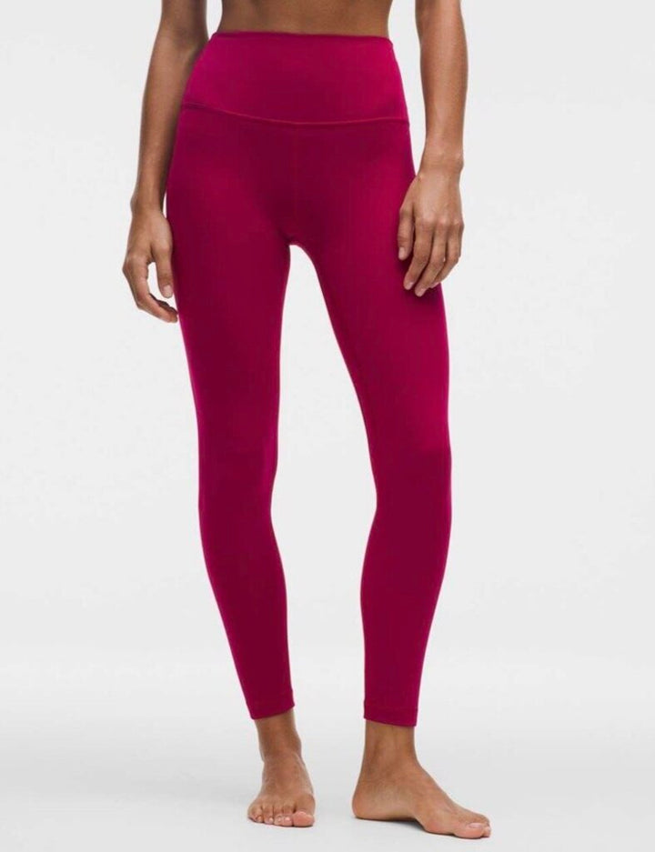 Lululemon Align 25" High-Rise Leggings In Berry Bramble - Size 6