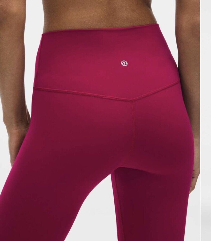 Lululemon Align 25" High-Rise Leggings In Berry Bramble - Size 6