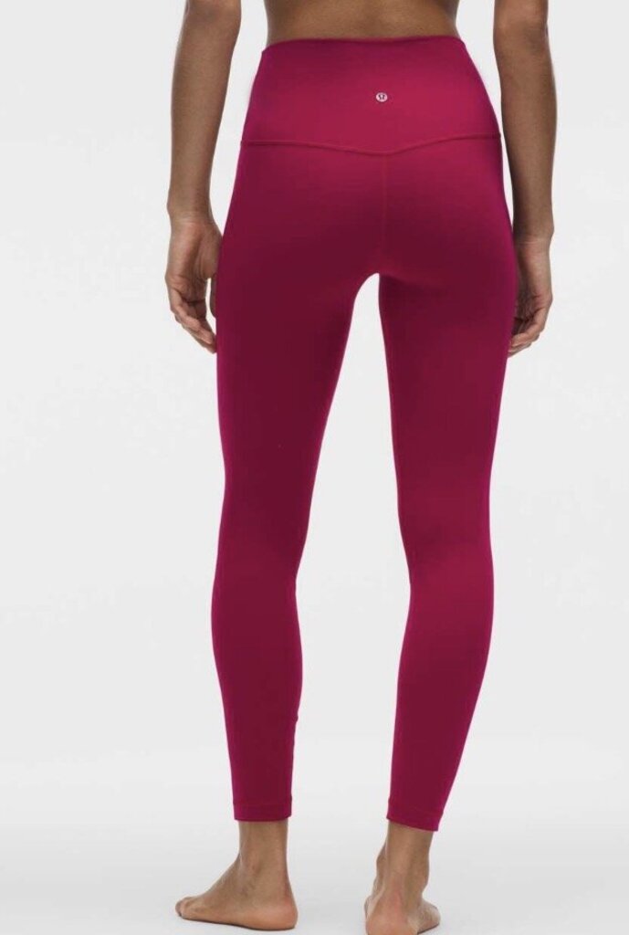 Lululemon Align 25" High-Rise Leggings In Berry Bramble - Size 6