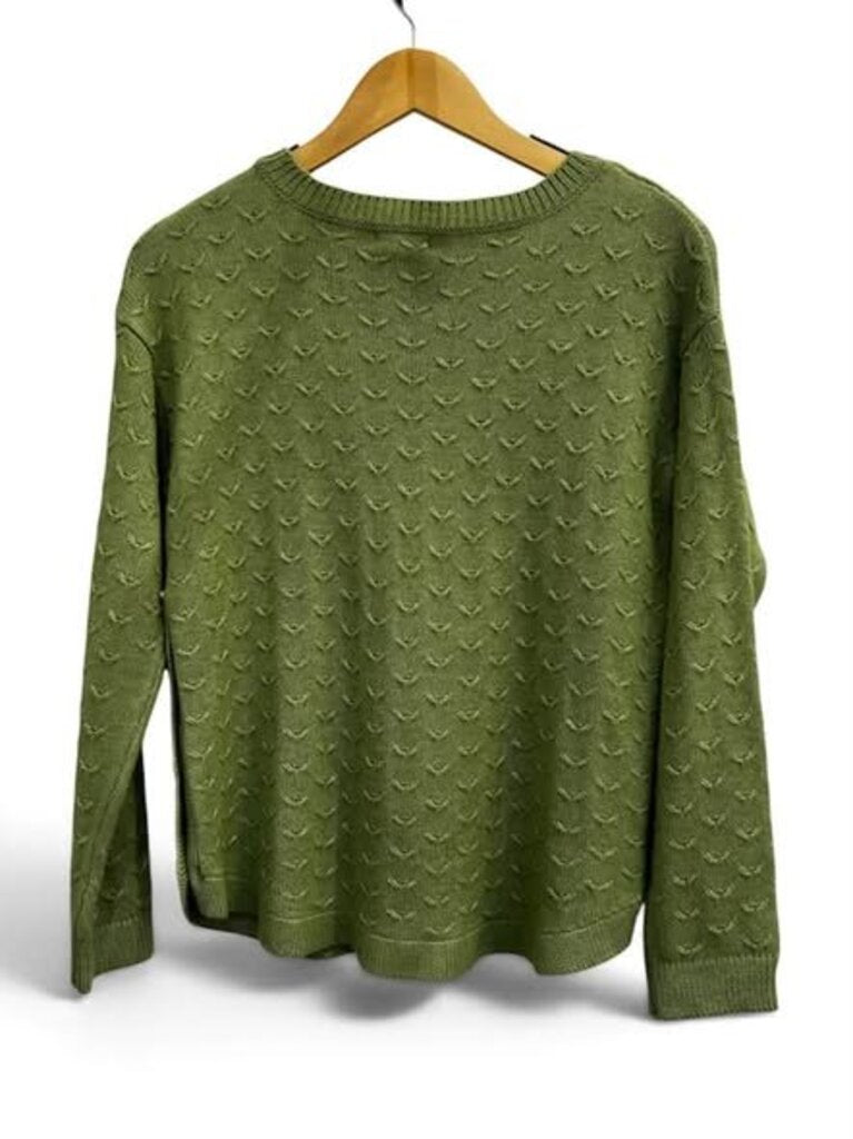 Fat Face Emmy Button Detail Textured Jumper - Size 4