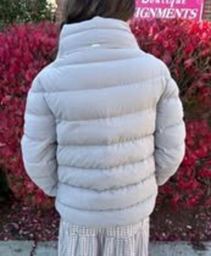 Herno NWT Resort Down Jacket in Dove Grey - Size 10 (Retails for $720)