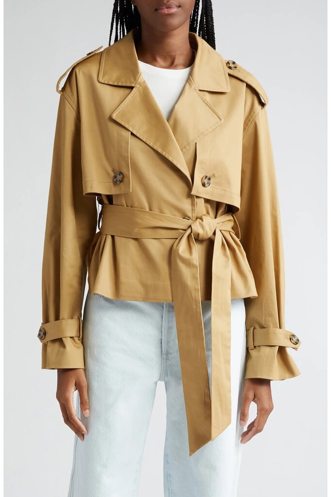 Favorite Daughter The Cropped Charles Trench - Size XXS (Retails for $328)