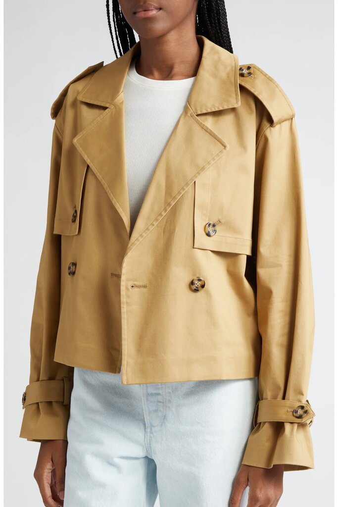 Favorite Daughter The Cropped Charles Trench - Size XXS (Retails for $328)