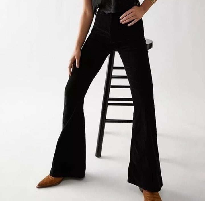 Free People We The Free Jayde Corduroy Flare-Leg Pants - Size 27