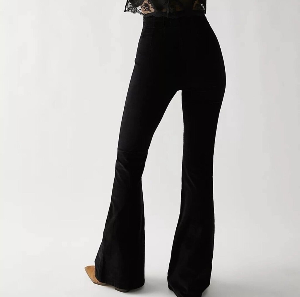 Free People We The Free Jayde Corduroy Flare-Leg Pants - Size 27