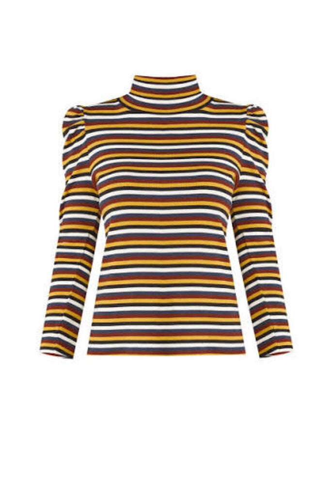 Veronica Beard Cedar Ribbed Turtleneck Sweater - Size Medium