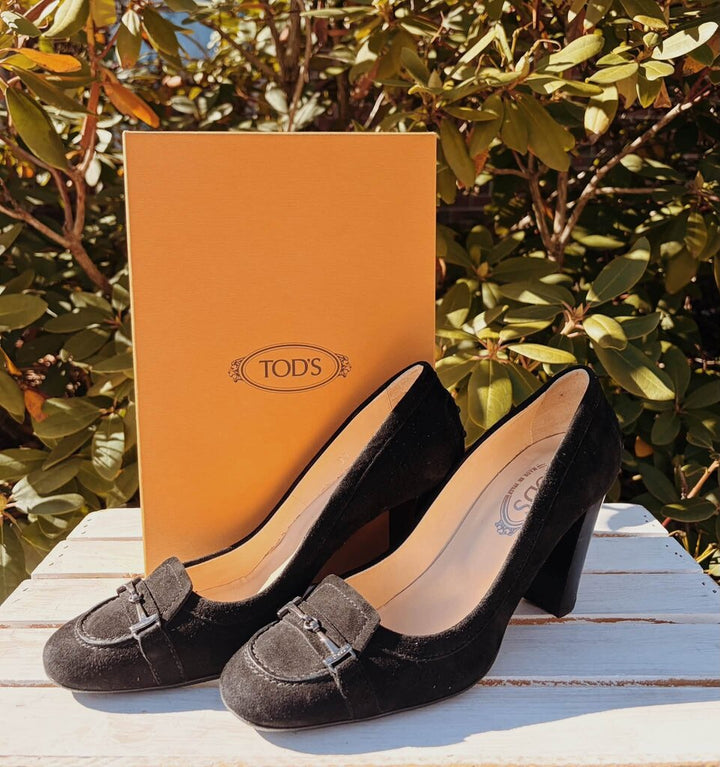 Tods Suede Loafer Pumps - Size 39