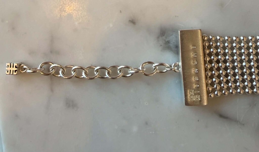 Givenchy Mesh Chain Choker Necklace