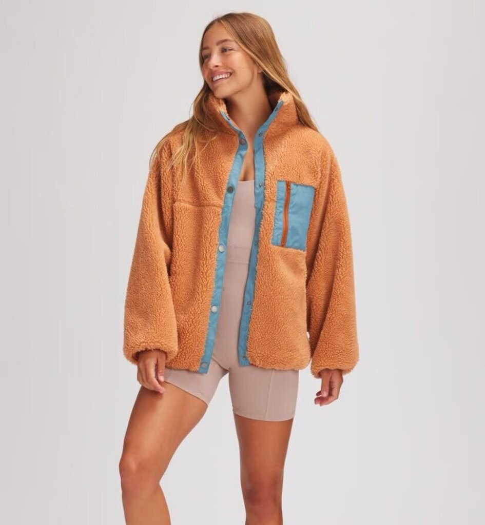 Basin + Range Mixed Fabric Sherpa Jacket - Size XS