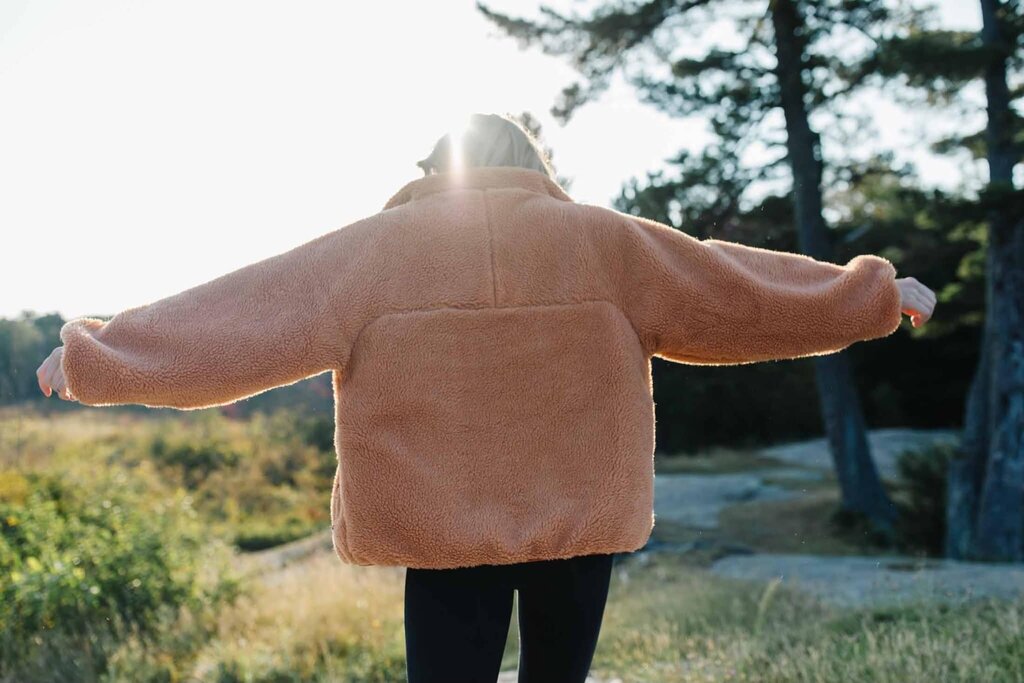 Basin + Range Mixed Fabric Sherpa Jacket - Size XS