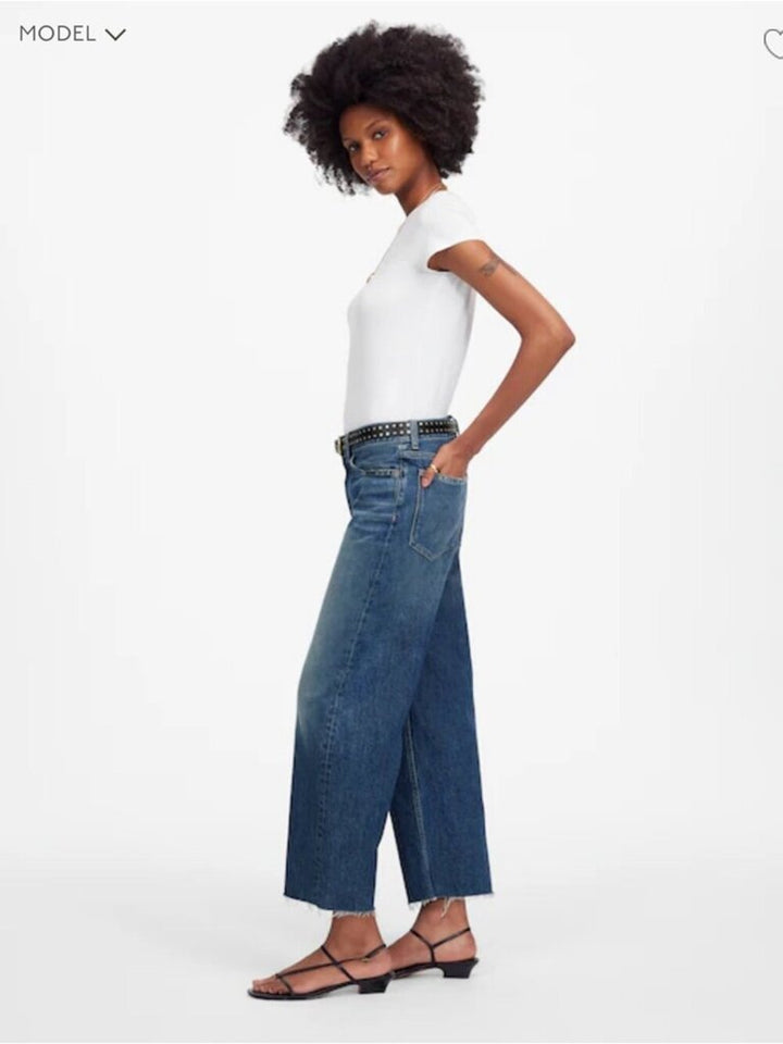 Madewell Low Slung Baggy Crop Jeans