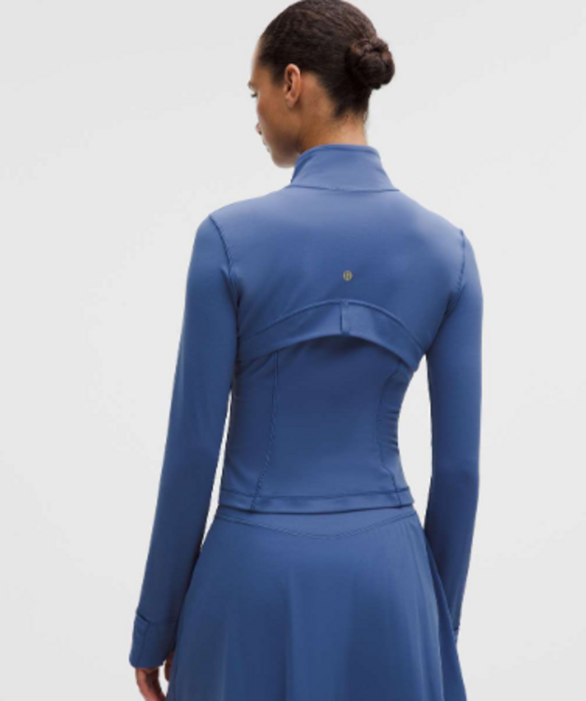 Lululemon Define Cropped Jacket *Nulu In Brilliant Blue/Gold - Size 8 (Retails for $118)