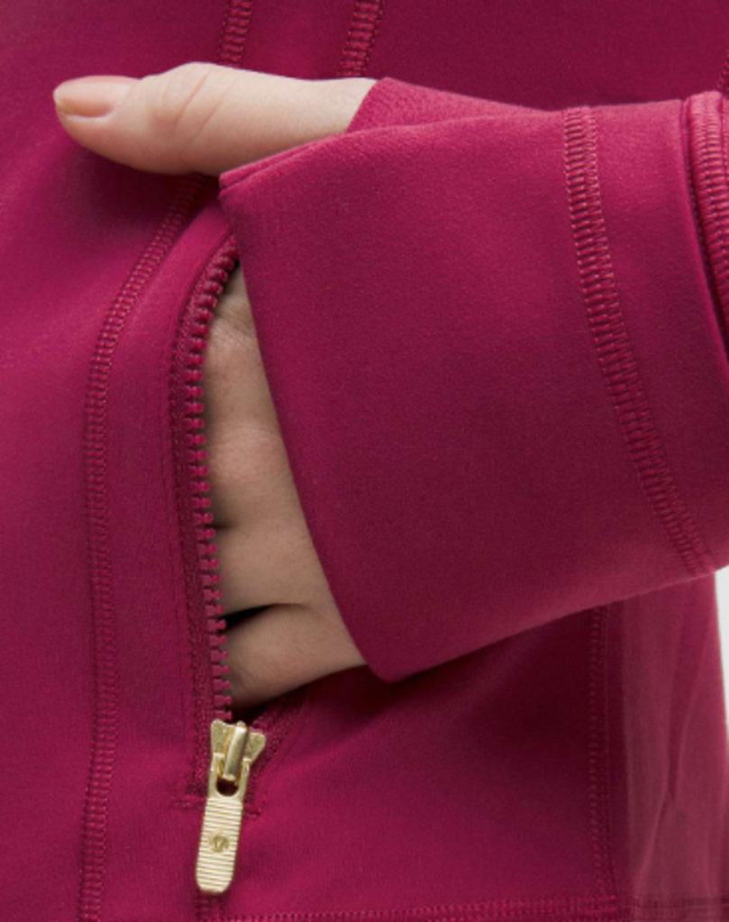 Lululemon Cropped Define Jacket *Nulu In Magenta Smoke/Gold - Size 6 (Retails for $118)