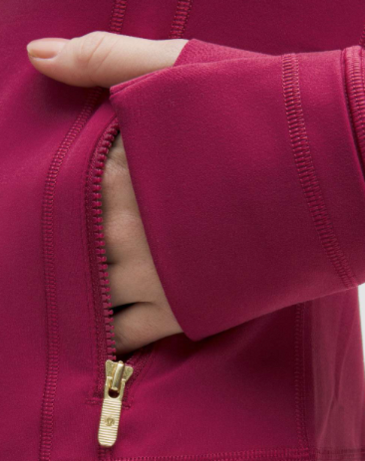 Lululemon Cropped Define Jacket *Nulu In Magenta Smoke/Gold - Size 6 (Retails for $118)