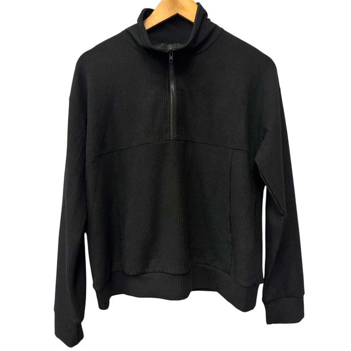 Lohnr NWT Ribbed Half Zip Top - Size Small