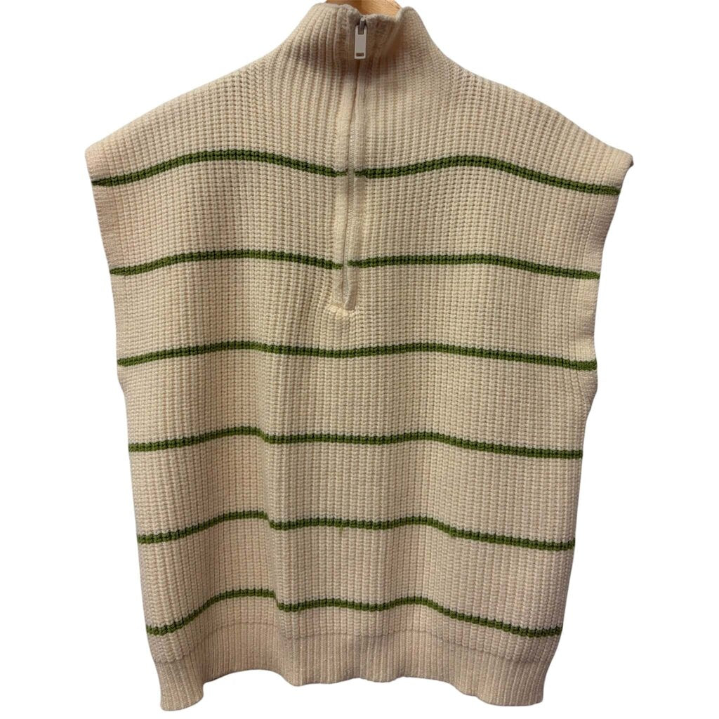 Elan Ribbed Quarter Zip Vest - Size Large