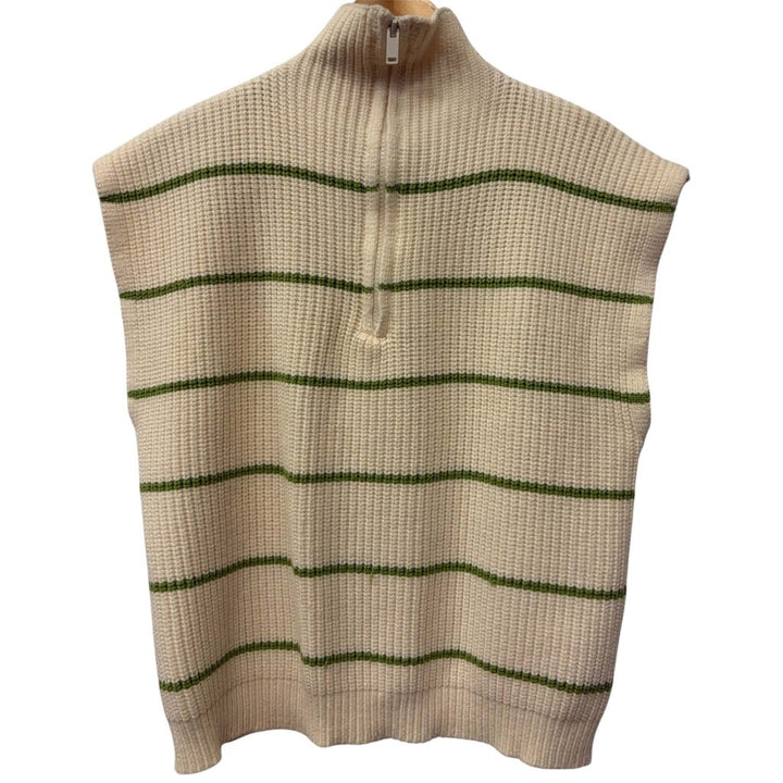 Elan Ribbed Quarter Zip Vest - Size Large