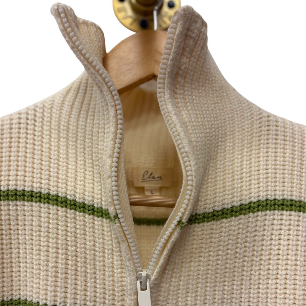 Elan Ribbed Quarter Zip Vest - Size Large