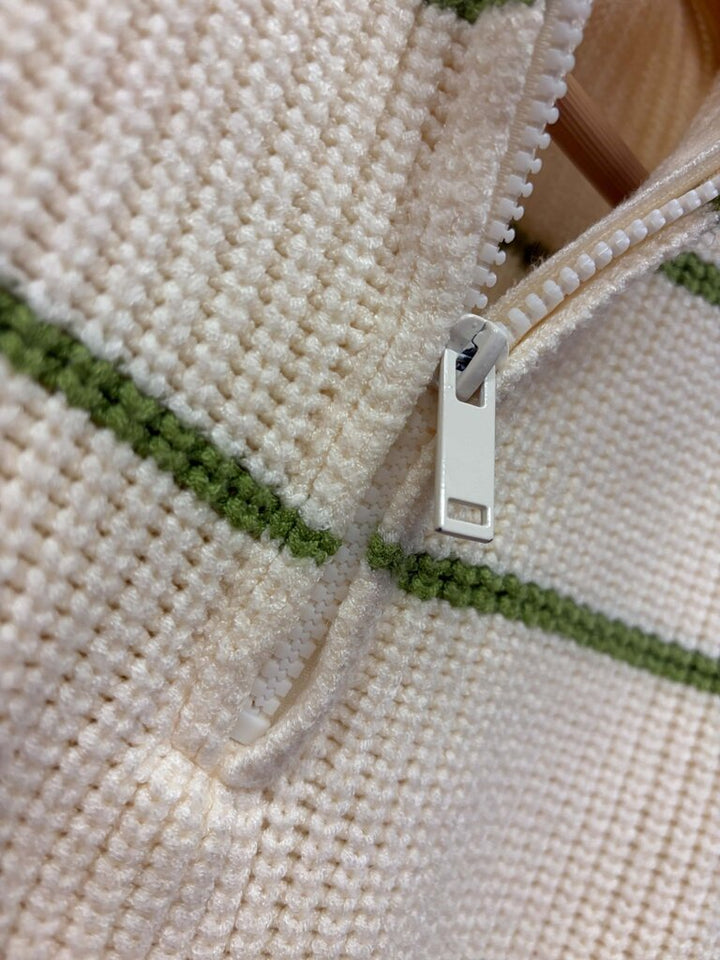 Elan Ribbed Quarter Zip Vest - Size Large