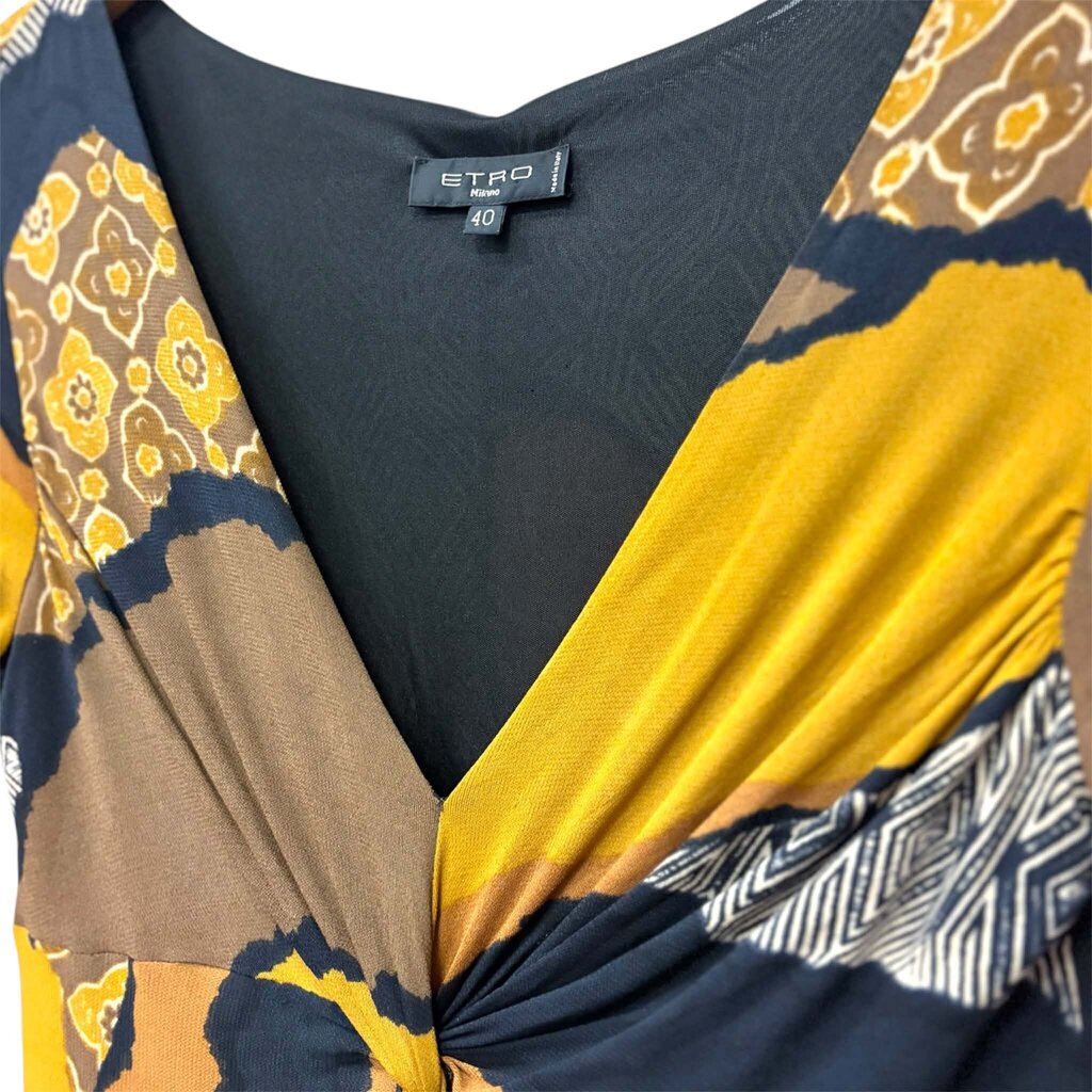 Etro Milano Cocktail Wrap Dress - Size 40