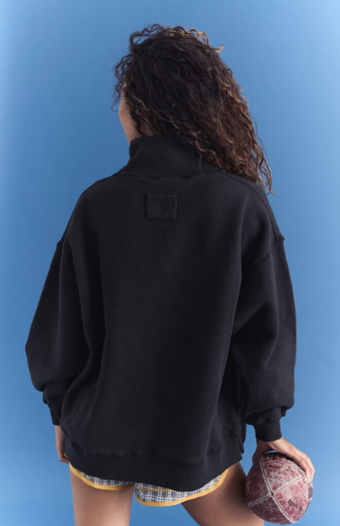 Free People A Cut Above Mock Neck Pullover Sweatshirt - Size XL (Retails for $128)