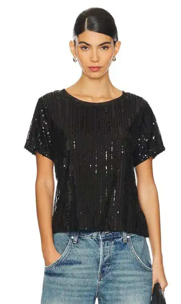 Sanctuary NWT Sequin Tee - Size Medium (Retails for $79)