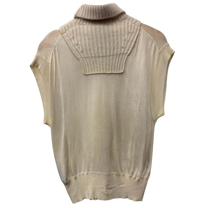 Alexander Wang Layered Effect Cut-Out Wool Blend Top - Size XS