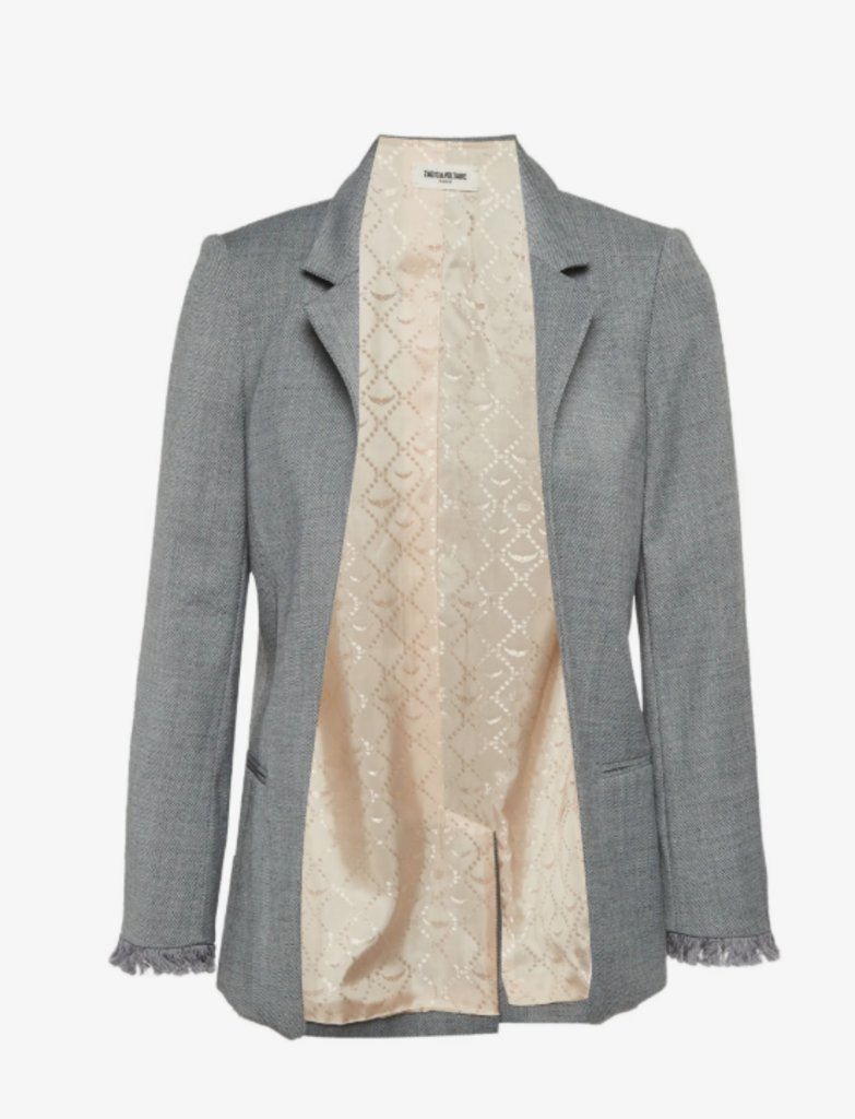 Zadig & Voltaire Volly Frange Jacquard Blazer - Size 4 (Retails for $685)