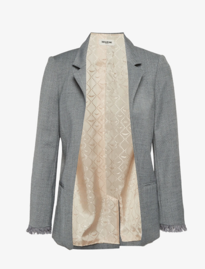 Zadig & Voltaire Volly Frange Jacquard Blazer - Size 4 (Retails for $685)