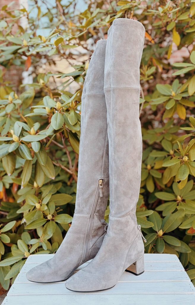 Tory Burch Over The Knee Laila Suede Boots - Size 6.5