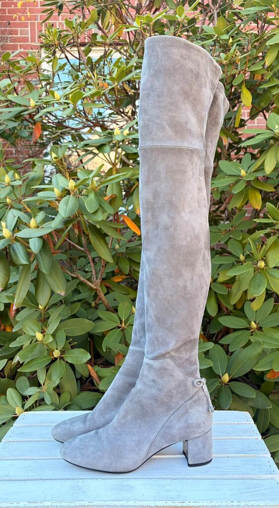 Tory Burch Over The Knee Laila Suede Boots - Size 6.5