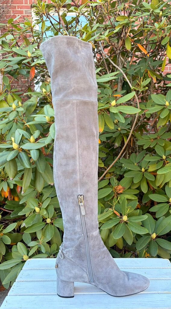 Tory Burch Over The Knee Laila Suede Boots - Size 6.5